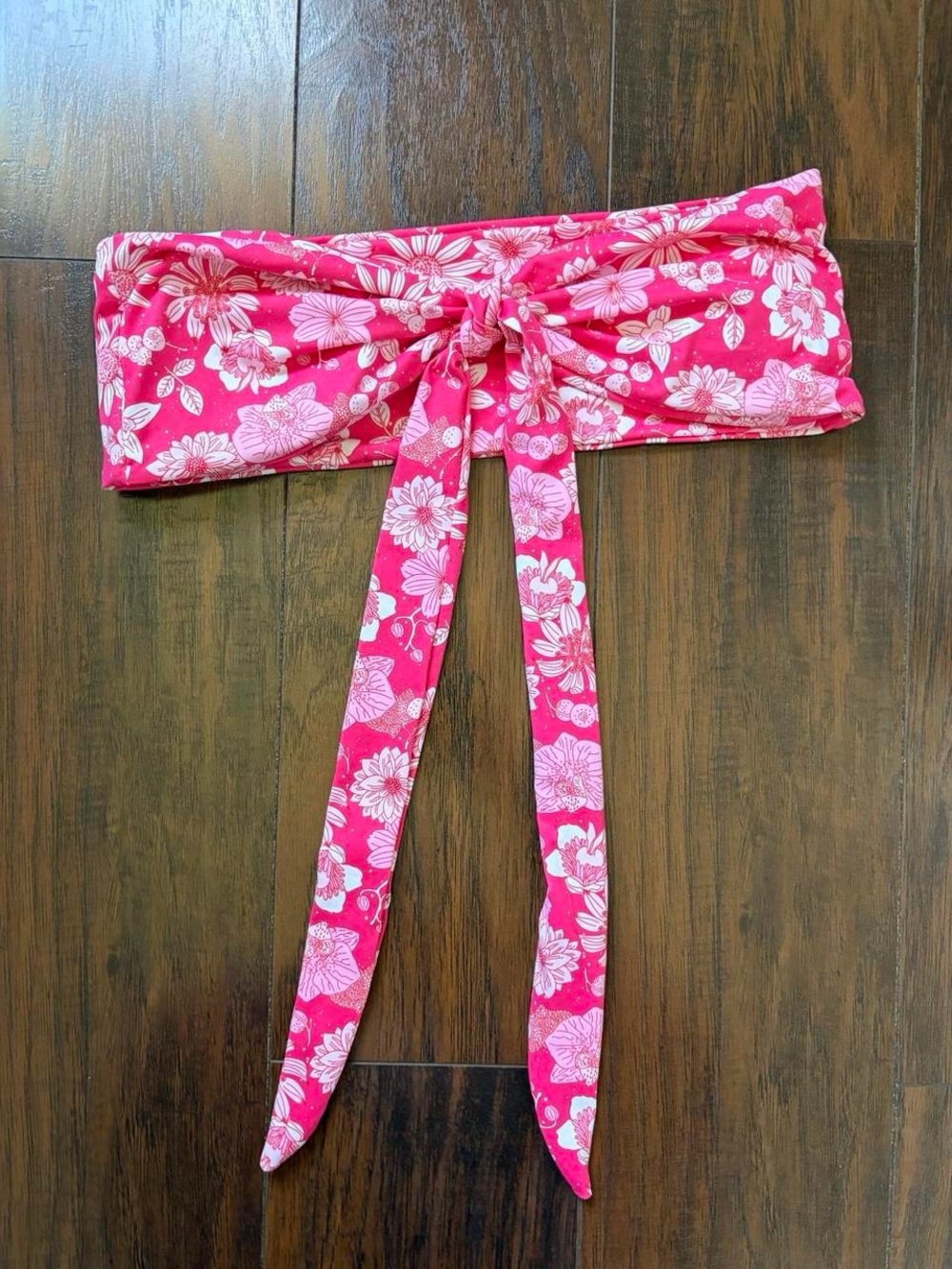 Pink Floral Tie-Front Bikini Top - Women Swim Bikini